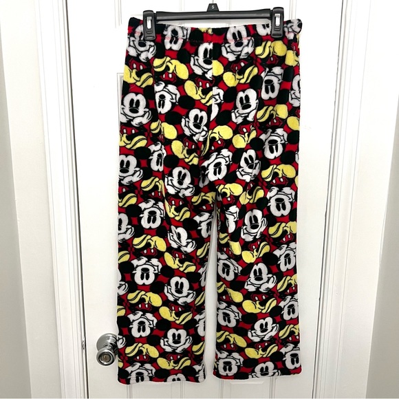 DISNEY plush pajama pants mickey mouse character soft thick fleece lounge pant - Picture 2 of 8